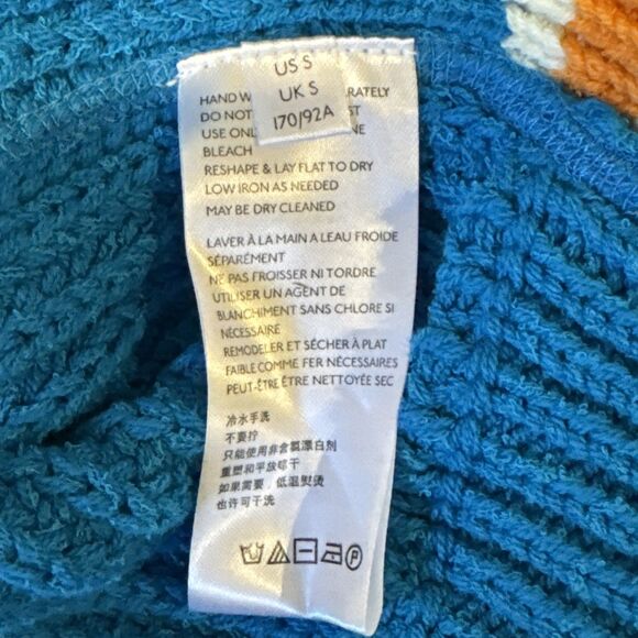 NWT Free People Clyde Sweater Vest Size S Blue Oversized New - Picture 12 of 13